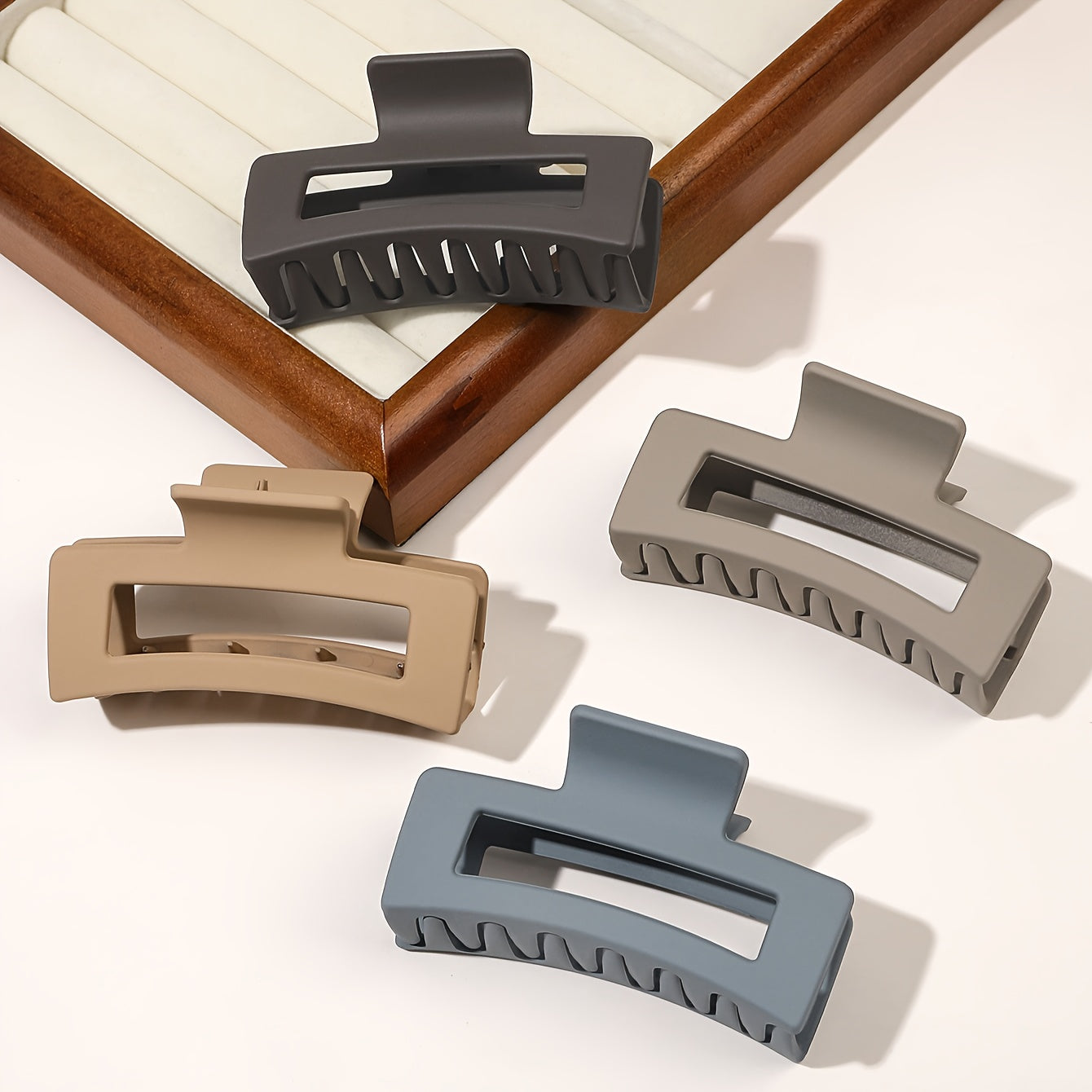 4-pack eleganta hårklämmor