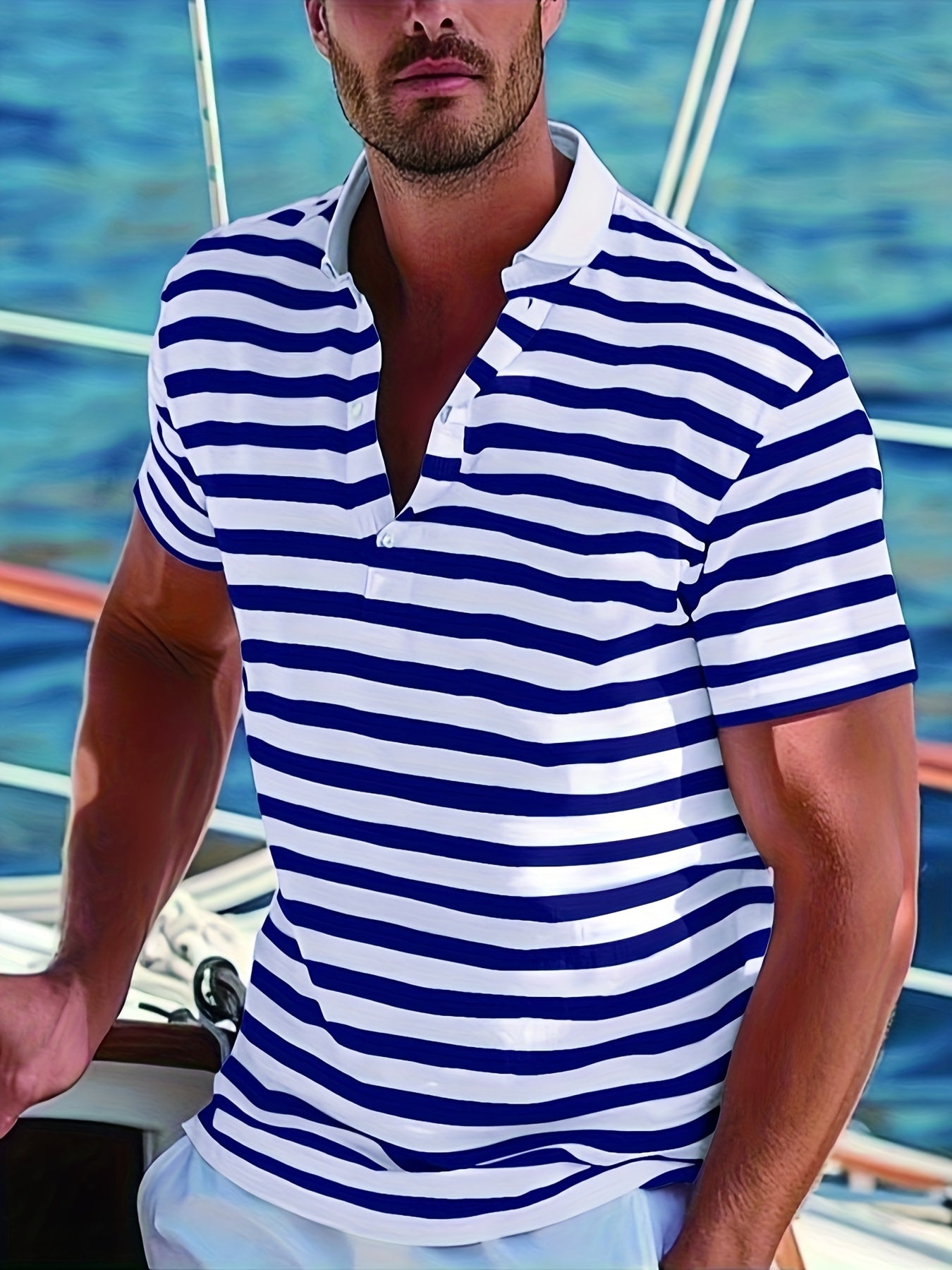 Giulio | Polo estiva a righe