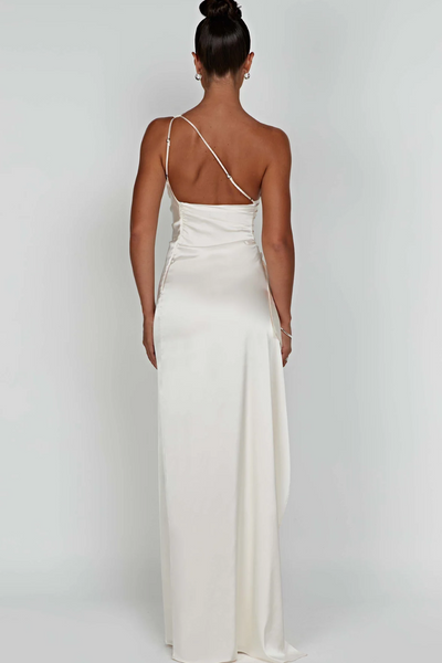 Aine | Rochie Asimetrică din Satin