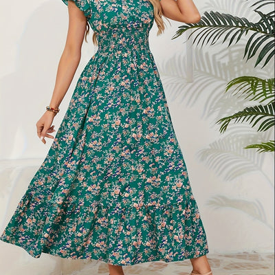 Mia | Abito floreale con spacco