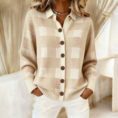 SOFIA – Puha kockás pulóver