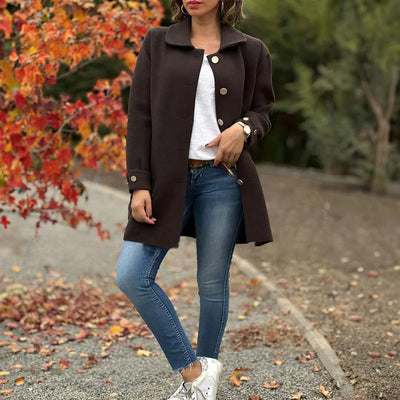 Moana | Klasszikus oversized kabát gombokkal